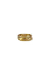 BAACAL thin gold plated stacking rings.