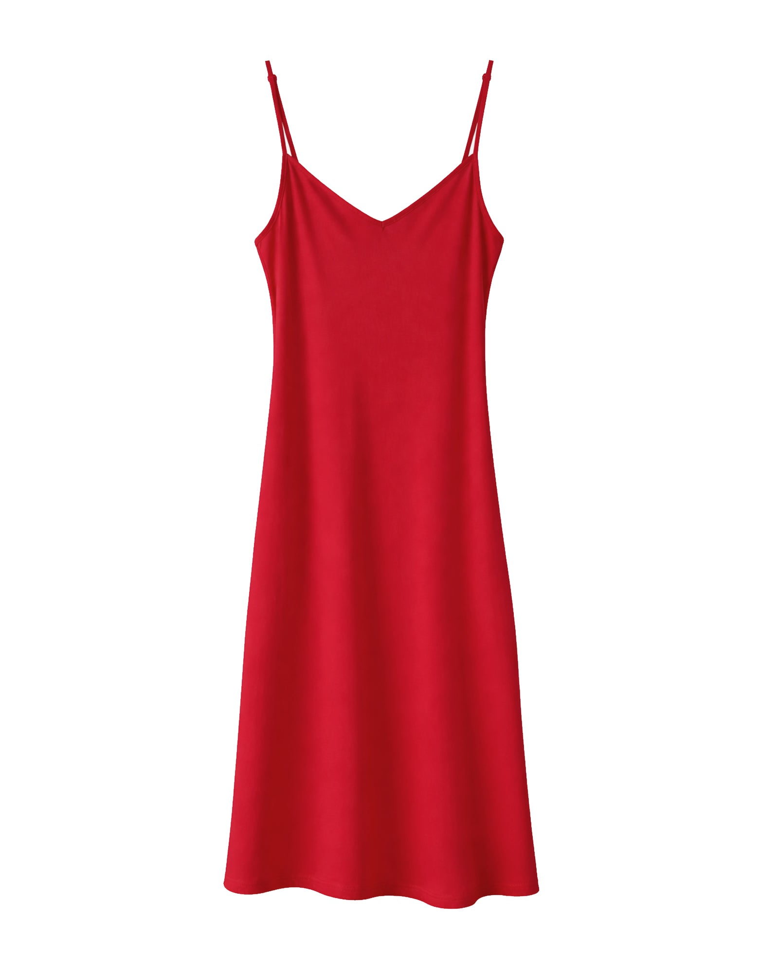 Under it All Slip Dress- Red