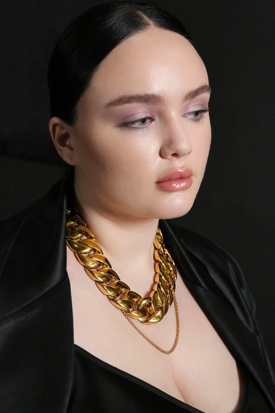 Thin Gold Chain Necklace Thin Boy slim Baacal