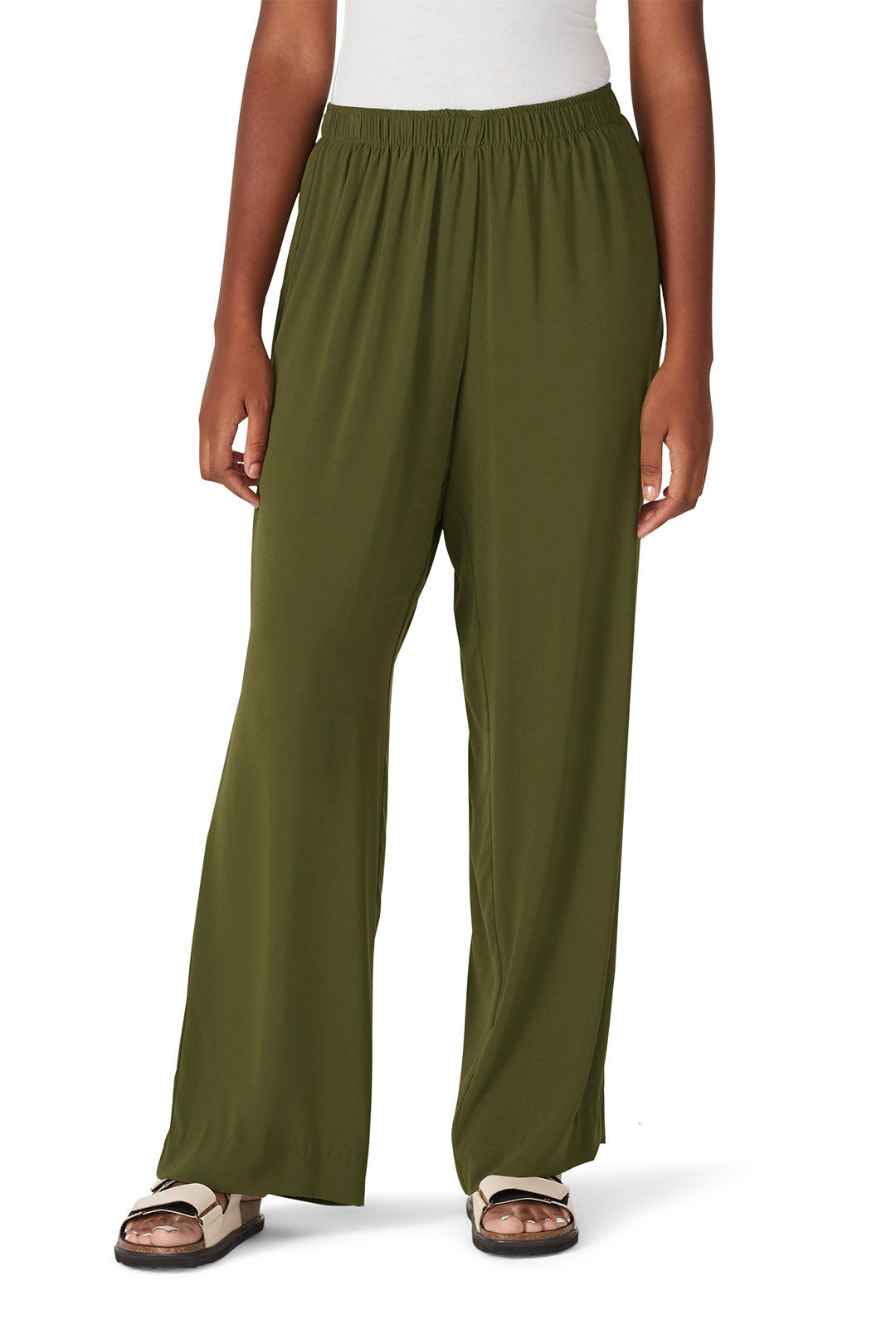 Easy pull-on wide leg Cilantro pant