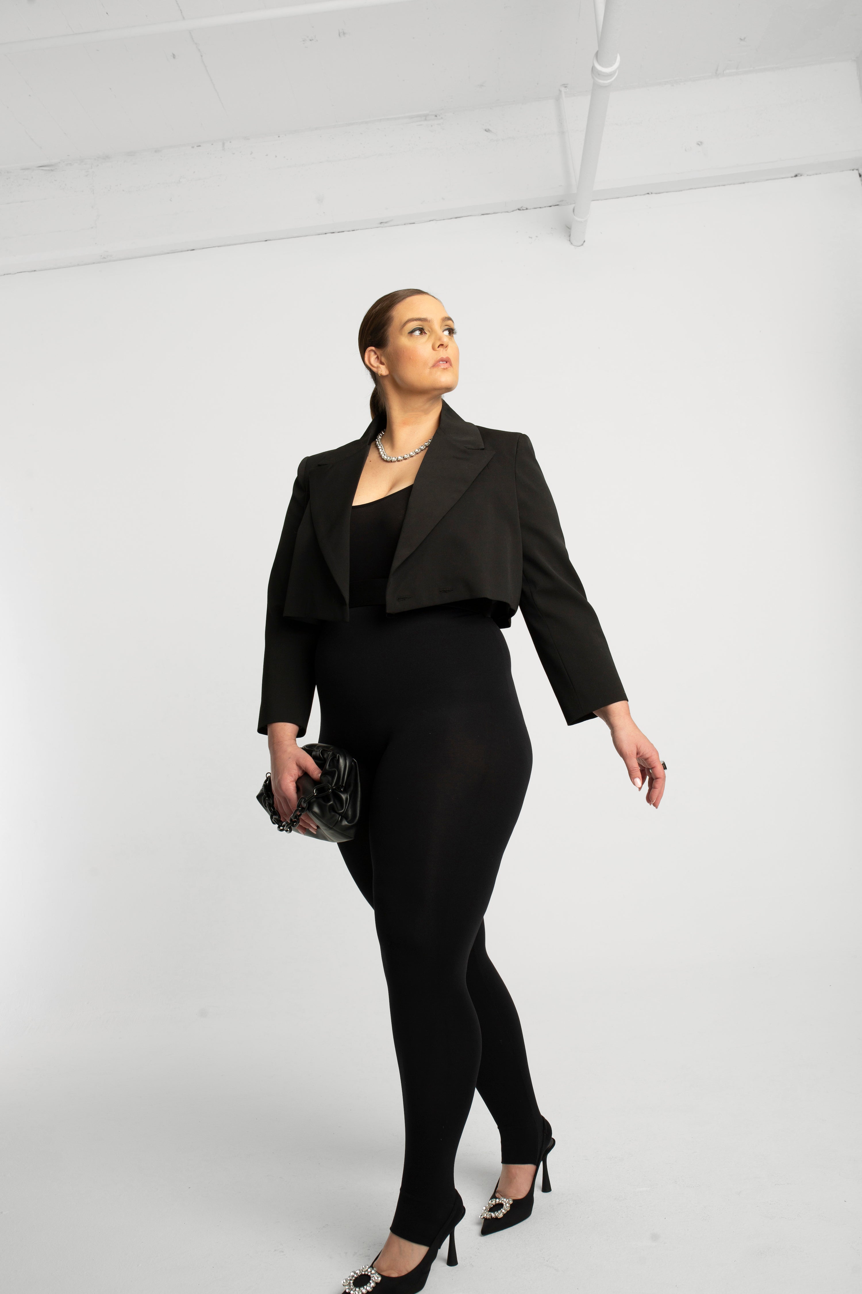 Cropped Blazer - Black – Baacal