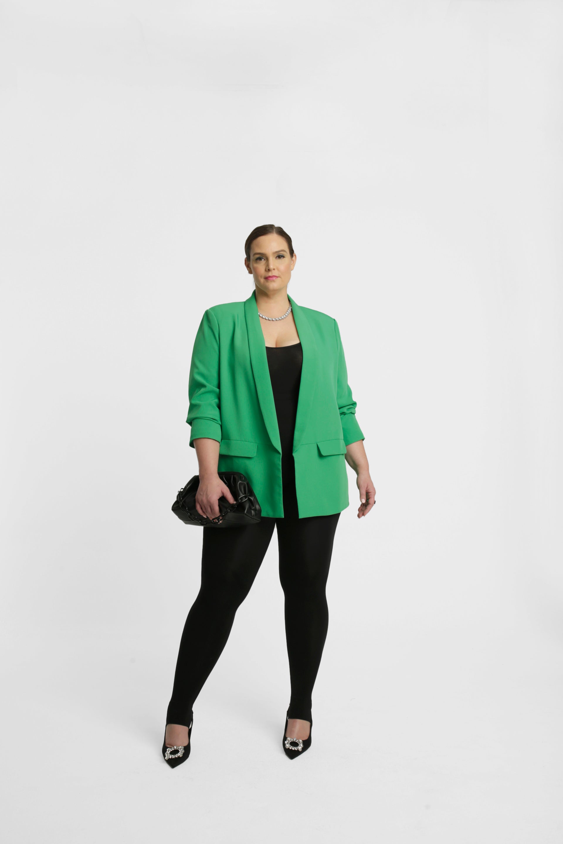 Oversized Classic Blazer - Grass Green