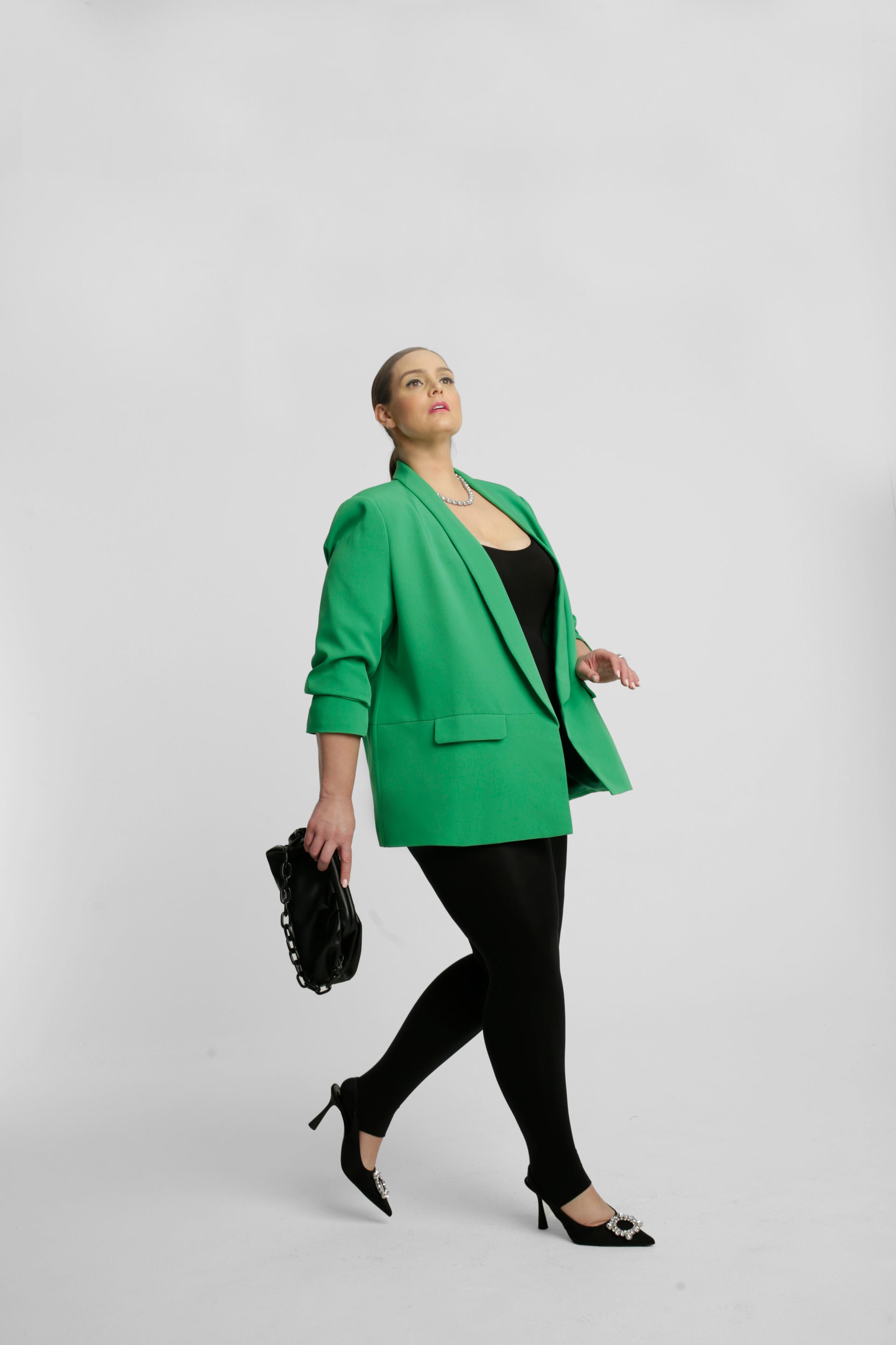 Oversized Classic Blazer - Grass Green