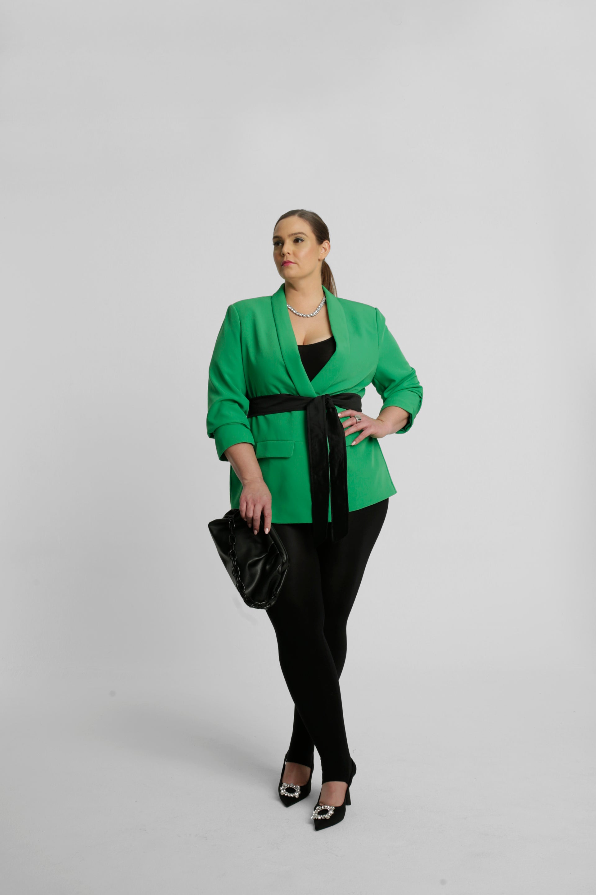 Oversized Classic Blazer - Grass Green