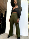 Easy pull-on wide leg Cilantro pant