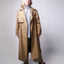 women's plus size double breasted trench coat with belt