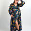 The Maxey Maxi Wrap Dress - Birds and Bees Floral Print -  - Size Inclusive - Plus Size Dress