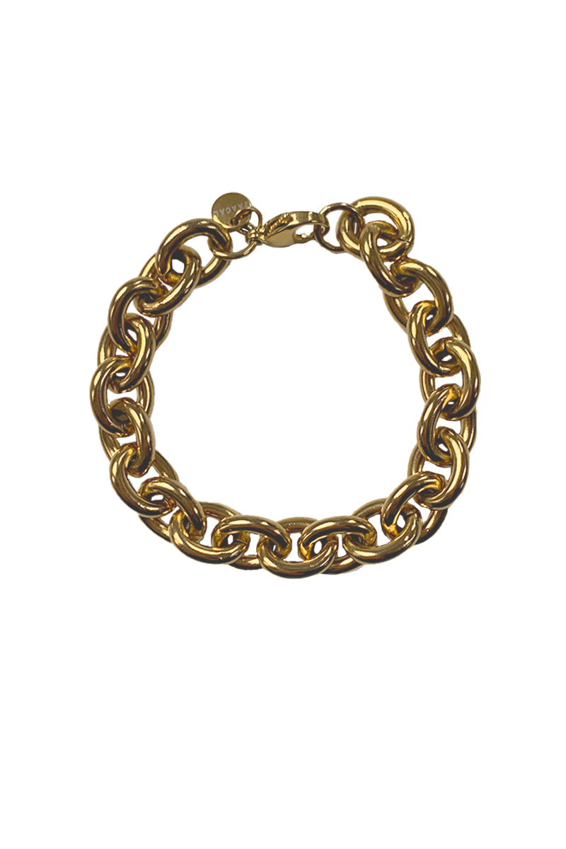 Chunky O Gold Chain Bracelet