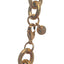 Close up of BAACAL bead & clasp - Thick round O links. A timeless, yet of the moment statement piece.  With a deep shine, 18k gold plated stainless steel.   Perfect for almost any occasion or your everyday finishing touch to your outfits. Measures 22” can be adjusted to any length by clasping a link on the chain. 