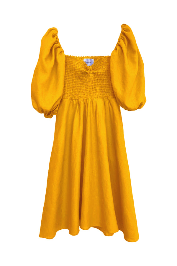 Yellow Golden Colette Dress - - Plus Size and Size Inclusive 