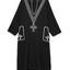 black silver house dress tunic baacal Marrakesh embroidered dress plus size extended sizes - Plus Size and Size Inclusive