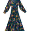 The Maxey Maxi Wrap Dress - Birds and Bees Floral Print - Size Inclusive - Plus Size Dress