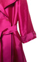 Modern Classic- Taffeta Trench Hot Pink Fuchsia - Designed to fit the "True Size Majority" sizes 10+