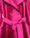 Modern Classic- Taffeta Trench Hot Pink Fuchsia - Designed to fit the "True Size Majority" sizes 10+