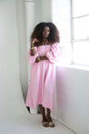 The Colette Dress in Pink Linen - - Size Inclusive - Plus Size Dress
