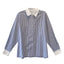 Perfect Oversized Stripe Shirt- French Blue #2